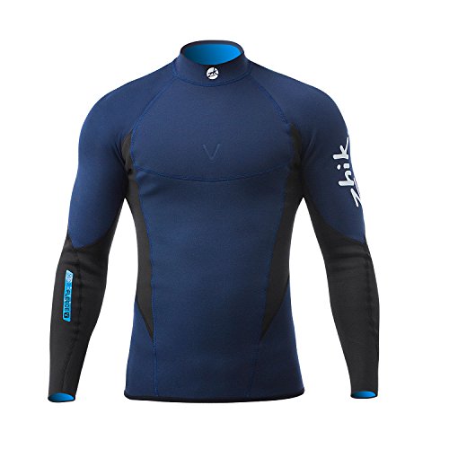Zhik Microfleece V 1MM Traje de Neopreno Manga Azul Marino - Easy Stretch - Paneles súper elásticos dirigidos para un Ajuste óptimo