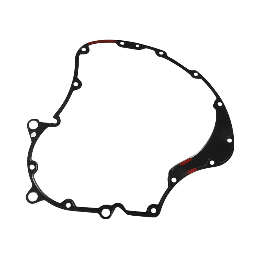 Stator Gasket Stator Cover Gasket Compatible with OEM: 25080-01K, for Harley Davidson VRSCAW 1HFZ VRSCAW V-Rod 2007, for Harley Davidson VRSCA 1HAZ VRSCA V-Rod 2002-2006