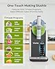 Vischic Slushie Machine: Slushy Machine for Home Use with 7 Preset Programs & Auto Cleaning Function, Frozen Drink Maker Easy to Make Slush Margarita Frappés Cocktail & More, 4H Fresh (Premium Silver)