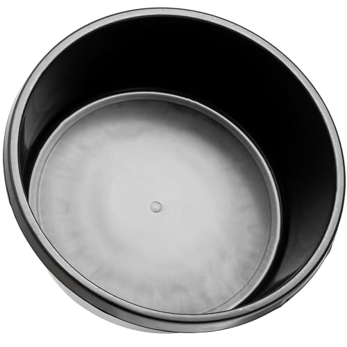 KADAX Cubo de mortero de 11 L, cubo de construcción, cubo de mortero con asas, cubo de mortero de plástico, cubo redondo para obras, jardín, cubo de agua estable, cubo de cemento, cubo de limpieza