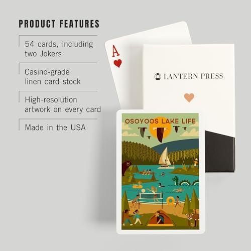 Baraja Póker Canada Osoyoos Lake Life Geométrica 52 cartas miniatura 3
