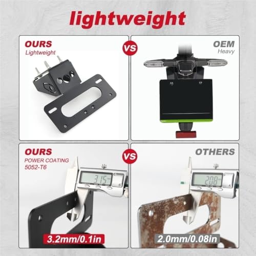 Support plaque d'immatriculation arrière moto pour 1100SX 2025 kit rangement - 5