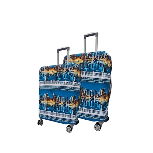 Image of Printed Travel Luggage Cover for Suitcase - Stretchable & Scratchproof Trolley Bag Protector