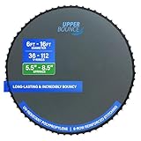 Upper Bounce Machrus Round Trampoline Replacement Mat 16 Ft, Ultra Durable PP with High Elasticity, Water Resistant, 108 V-Rings, 7.5