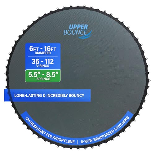 Upper Bounce Machrus Round Trampoline Replacement Mat 12 Ft, Ultra Durable PP with High Elasticity,...