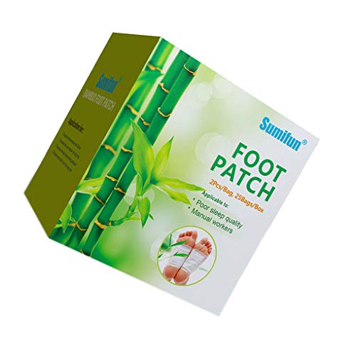 Gankmachine 50PCS / Set Sumifun cojín del pie del Detox Parches desintoxicar toxinas Adhesivo manteniendo los pies Fit Adelgaza Herbal Cleansing Adhesivas
