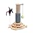 Marchul Cat Toy Roller Exerciser, Cat Track Toy Ball with Scratching Post, 2-Level Turntable Cat Toys, Interactive Fun Tracks Roller Toys for Cats