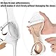 KFHENSOMR 3/4 Gel Einlegesohlen für Damen, 2 Paar Bequeme Damen Transparent Gel Einlegesohlen, Fußbogenstütze Rutschfest Daman Silikon Einlagen, Einlagen für High Heels Sandalen Flache