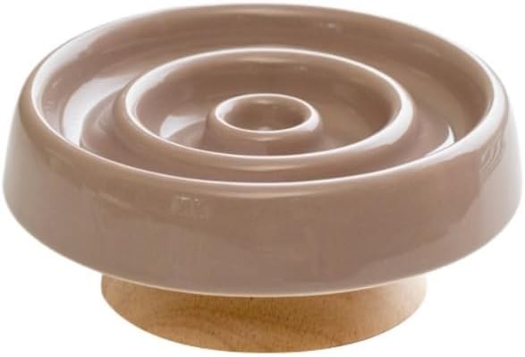 セラミック製のペット用スローフィーディングボウルとプレート、首を保護する猫用ボウル、猫用フードプレート、窒息防止、スローフィーディン