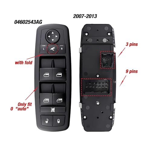 Commande lève-vitre robuste et réactive pour Dodge Caravan et Journey - 4