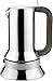 Alessi 9090/3 Cafetière Espresso en Acier Inoxydable 18/10 Brillant, Fond en Acier Magnétique Compatible avec la Cuisson Par Induction, 3 Tasses, Marron