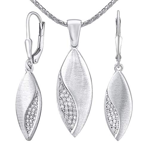 Preisvergleich Produktbild SILVEGO Damen Schmuck-Set GRACIE aus 925 Sterling Silber mit Zirkonia