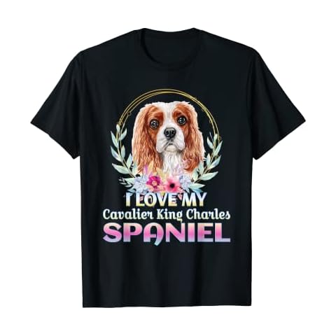 I Love My Cavalier King Charles Spaniel Dog Lover Gift T-Shirt Cover