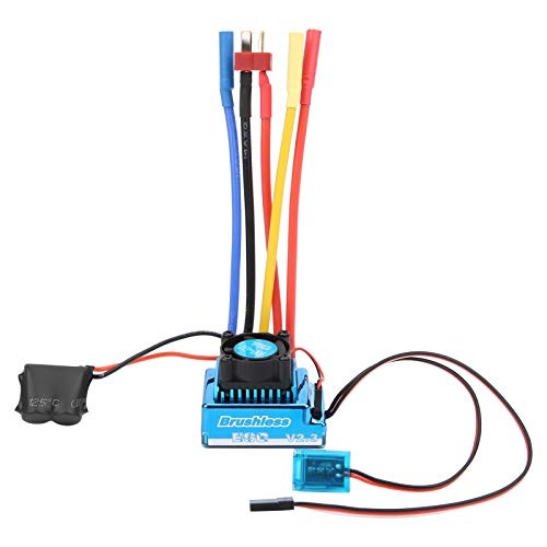 fuwinkr Brushless ESC Electric Speed Controller Waterproof Dustproof Brushless ESC Electronic Speed Controller for 1/10 RC Car Model(（60A）)