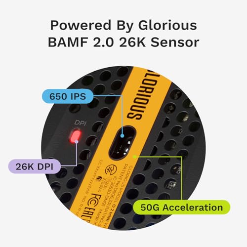 Image of Glorious Gaming - Superlight Wired PC Gaming Mouse with Honeycomb Shell, 6 Programmable Buttons, RGB Lighting & PTFE Skates - Model O 2 Mini, Matte Black
