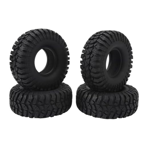 Pneu RC, Borracha de Roda de Esteira Com Textura Irregular, Amortecimento Forte, 4 Peças, Alta Resistência à Abrasão para Casa