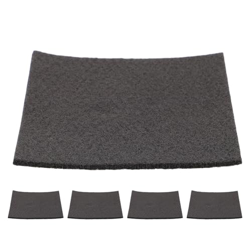 MUCKLILY - MUCKLILY 5 Stück Kohlenstofffilz Isoliermatte 100×100×25mm Hochtemperatur Wärmedämmung Feuerfest für Laborofen Vakuumofen Schweißisolierung
