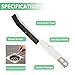 Crevice Cleaning Brush,Hard Bristle Cleaning Supplies,Grout Scrub Brushes with Clip for Clean Tile Floor,Gap, Bathtub, Sink, Window,Household Cleaning Tools,Home Essentials(3PCS DarkBlack White)