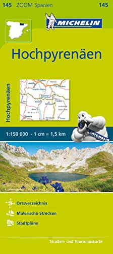 Michelin Hochpyrenäen: Straßen- und Tourismuskarte...