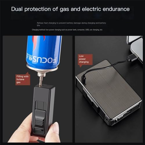Estuche para cigarrillos con encendedor integrado 3 en 1 miniatura 2