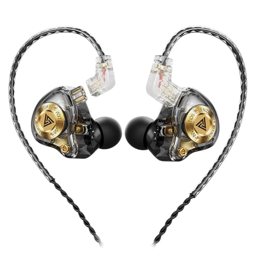 Piluyaa Wired Gaming Headphones IEM Earphones with 1DD，QKZ...