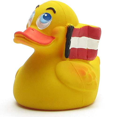 Duckshop I Austria Duck I Austria Bath Duck I Squeaky Duck I L 6.5 cm