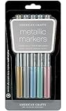 American Crafts Metallic Marker 5-Pack, Medium Point, Multi Color