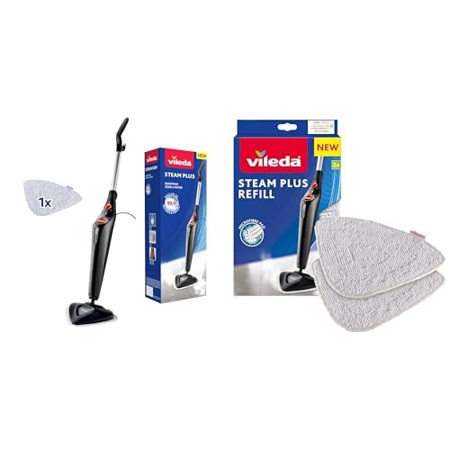 Vileda Zestaw 2produkty Steam Plus mop parowy + wkład do mopa parowego