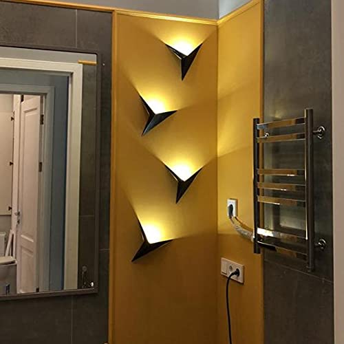 Apliques de pared LED modernos con forma de triángulo para iluminación de salón interior 5