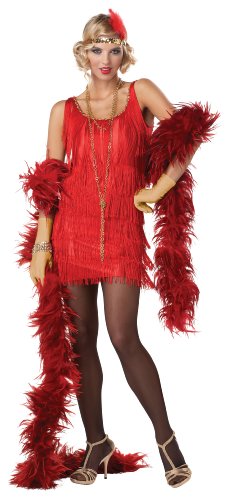 California Costumes Women's Fashion Flapper, Red, Large Costume