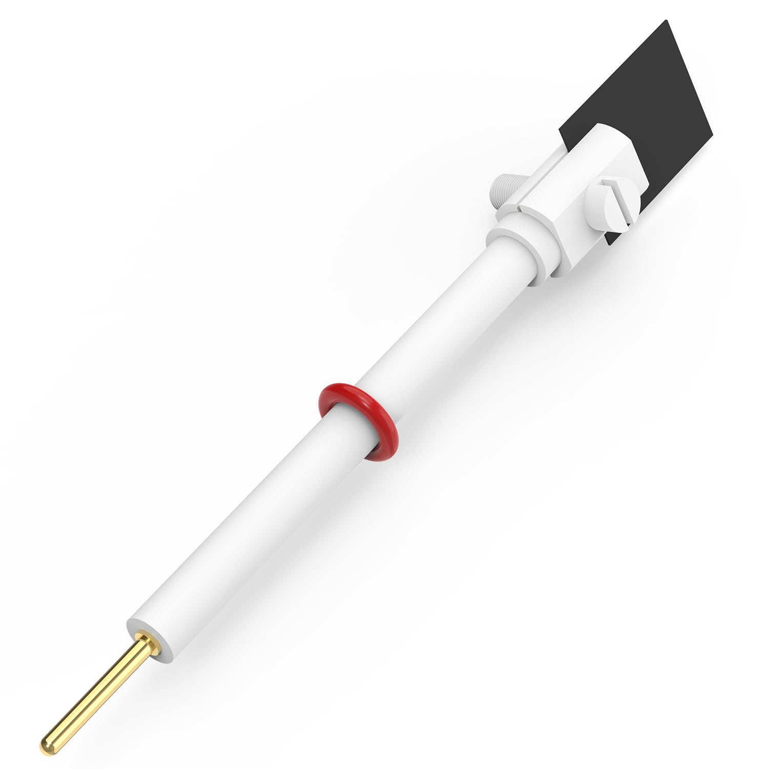 Labasics Soporte de Electrodo de Titanio PTFE, Pinza para Celdas de Electrólisis, Clip con Lámina de Titanio 10x15 mm