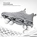 Pozvnn Mens Air Cushion Running Shoes Fashion Casual Walking Tennis Sneakers Non Slip Breathable Trail Sport Gym Grey 12