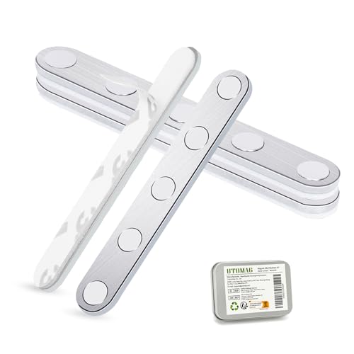 #Commissioniguadagnate<br>4 Pezzi calamite adesive 68x10x2mm Magneti al neodimio calamite adesive Potente Magnete Rettangolare Adesivi per Lavagna Magnetica Frigoriferi Cucina Lavagna Magnetica Uffici