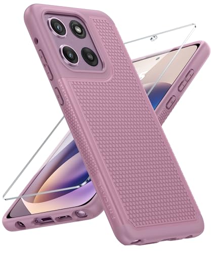 Image of FNTCASE for Moto G Stylus 2026 /2025 Case: Motorola G Stylus 2026 Case 14FT Military Grade Drop Protection with Screen Protector Shockproof Non-Slip Matte Dual Layer Phone Cover, 6.7 inch (Rose Pink)
