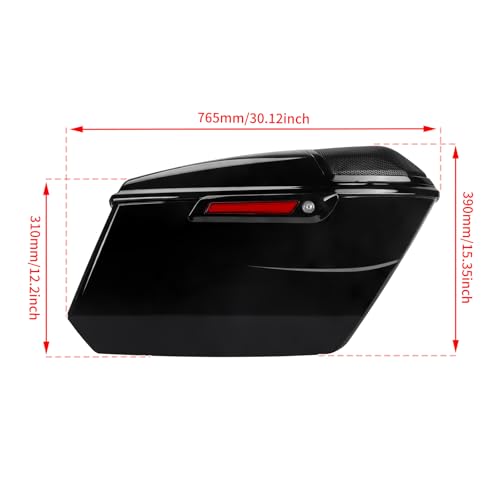 Alforjas rígidas para motocicleta compatibles con Harley CVO Road Glide FLTRXSE 2023-2025 y Street Glide FLHX 2024-2025 (Cierre tipo latch negro) miniatura 4