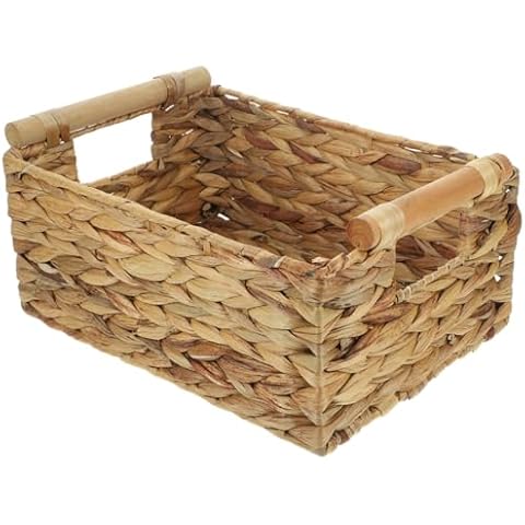 VOSAREA Woven Storage Basket Cover