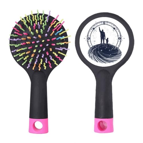 Brosse à cheveux démêlante Faly Stars finis les nœuds design géométrique