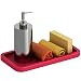 Comfify Kitchen Sink Caddy - Tray Organizer for Your Soap, Sponge, Scrubber & More - Multi-use Silicone Tray - Non-Slip, Heat Resistant and Dishwasher Safe - Red, Blue or Grey Dish Sponge