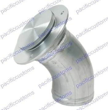 Machine Finish Low Profile Angeled Remote Filler Neck For 2.25 Inch Fuel Hose