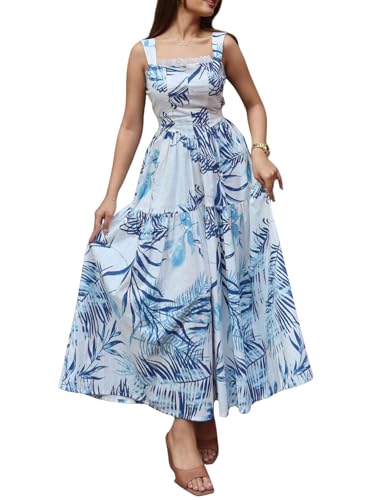 Image of GRECIILOOKS Maxi Dress for Women | Long One Piece Outfit | Casual Western and Stylish Party Outfit | Trendy Summer Fashion for Womens
