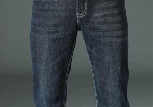 Men's Casual Straight-Leg Stretch Jeans, Classic Work Jeans, Comfortable Everyday Jeans2