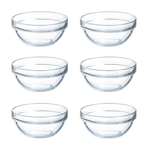 Luminarc Lot de 6 bols empilables en verre 12 cm