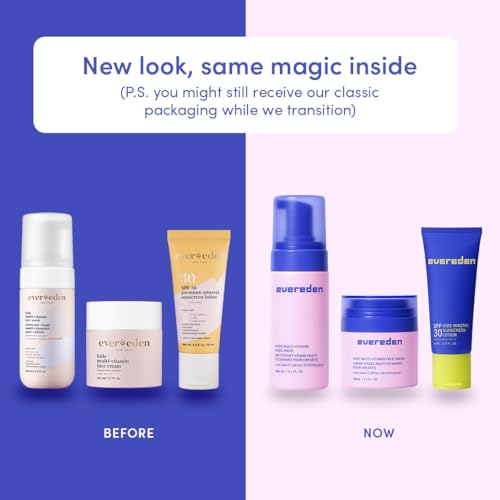 Image of Evereden Kids Face Wash, Cream & Mineral SPF 30 Set, Peach, Ages 4+