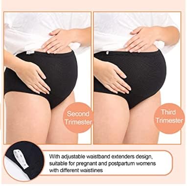 SHAPERX® Women high Waisted Maternity Postpartum Underwear Pack of 3 5 41Q+RbsjgwL