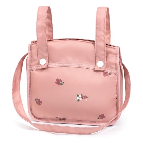 Bayer Design 17026AA Puppenwagen Xeo mit Tasche, höhenverstellbarer Griff, Schwenkschieber, wandelbar als Puppenjogger, bewegliche Vorderräder, integrierter Korb, Rosa