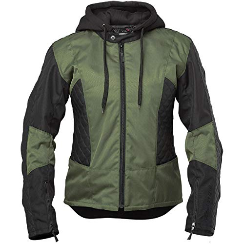 Speed and Strength Unisex-Adult Leather Jacket (Olive Black, Small)