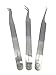 Rev Pro Silver/ 3 pack tweezer set/volume/single/isolation/for eyelash extensions