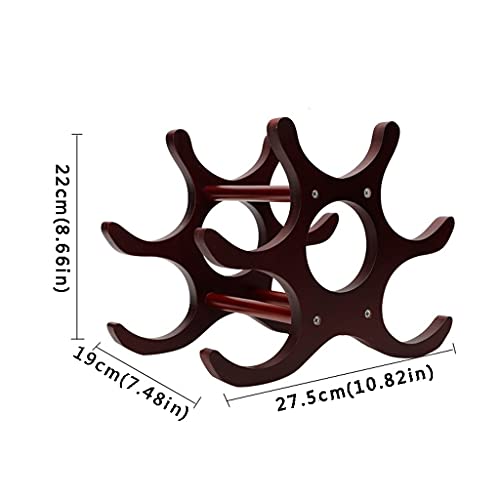 Soporte para botellas de vino de madera FENOKD miniatura 2