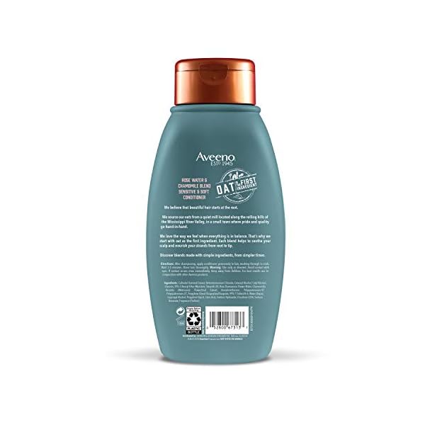 Aveeno Scalp Soothing Rose Water and Blend Conditioner, chamomile, 12 Fl Oz