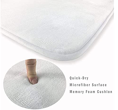 3 Teilig Badematte Set Skelett 3D Badematten Set rutschfest, Badezimmerteppich,U-förmiger WC-Vorleger,WC-Deckelbezug für… – Bild 4